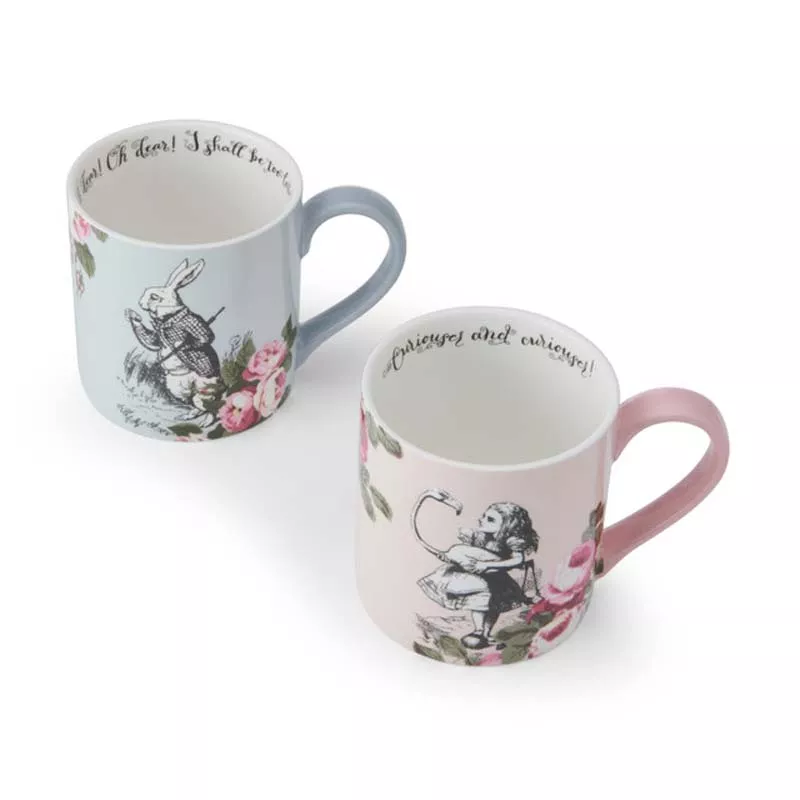 Kitchen Craft ALICE IN WONDERLAND Mug En Porcelaine 380 Ml KitchenCraft Les 2 Dans Un Coffret Cadeau – Image 12