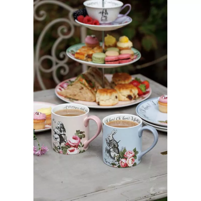 Kitchen Craft ALICE IN WONDERLAND Mug En Porcelaine 380 Ml KitchenCraft Les 2 Dans Un Coffret Cadeau – Image 3