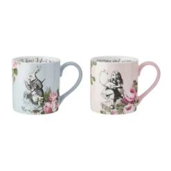 Kitchen Craft ALICE IN WONDERLAND Mug En Porcelaine 380 Ml KitchenCraft Les 2 Dans Un Coffret Cadeau