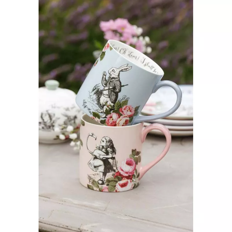 Kitchen Craft ALICE IN WONDERLAND Mug En Porcelaine 380 Ml KitchenCraft Les 2 Dans Un Coffret Cadeau – Image 6