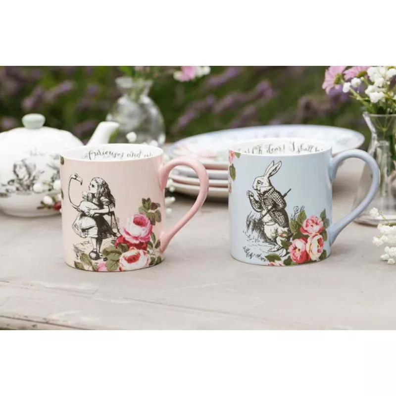 Kitchen Craft ALICE IN WONDERLAND Mug En Porcelaine 380 Ml KitchenCraft Les 2 Dans Un Coffret Cadeau – Image 7