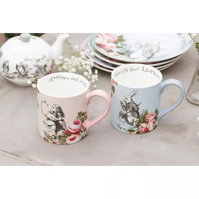 Kitchen Craft ALICE IN WONDERLAND Mug En Porcelaine 380 Ml KitchenCraft Les 2 Dans Un Coffret Cadeau – Image 10