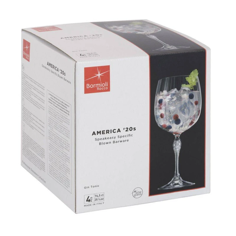 AMERICA 20s Verre à Pied Gin Spritz Cocktail 74.5 Cl Luigi Bornioli - Les 4 – Image 5