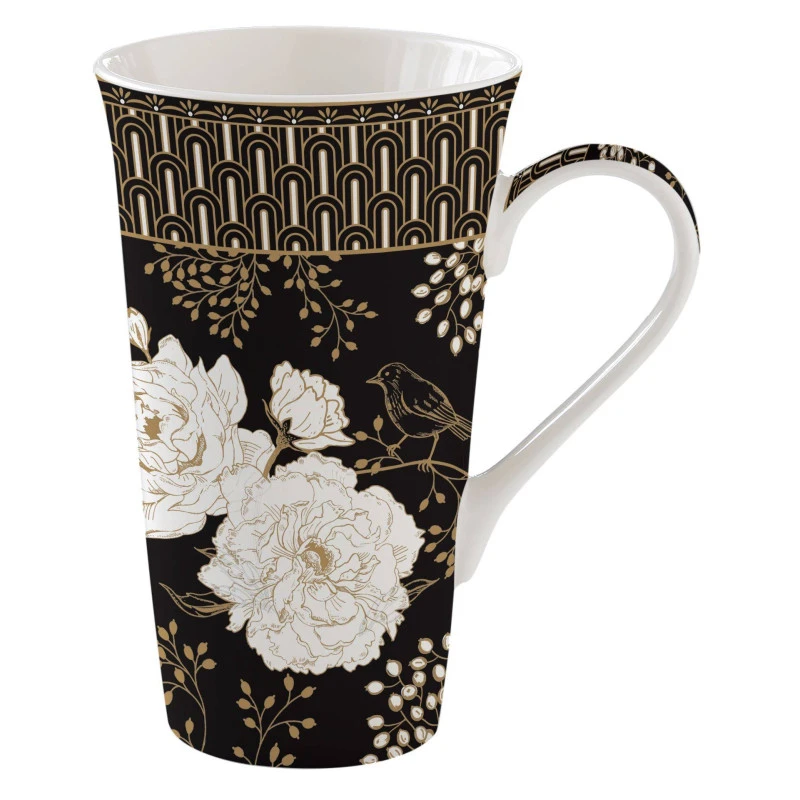 EASY LIFE ART DECO FLOWERS Coffret Mega Mug 60 Cl Porcelaine – Image 2
