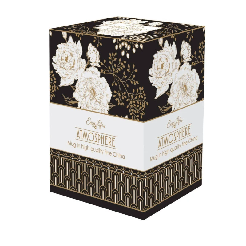EASY LIFE ART DECO FLOWERS Coffret Mega Mug 60 Cl Porcelaine – Image 3