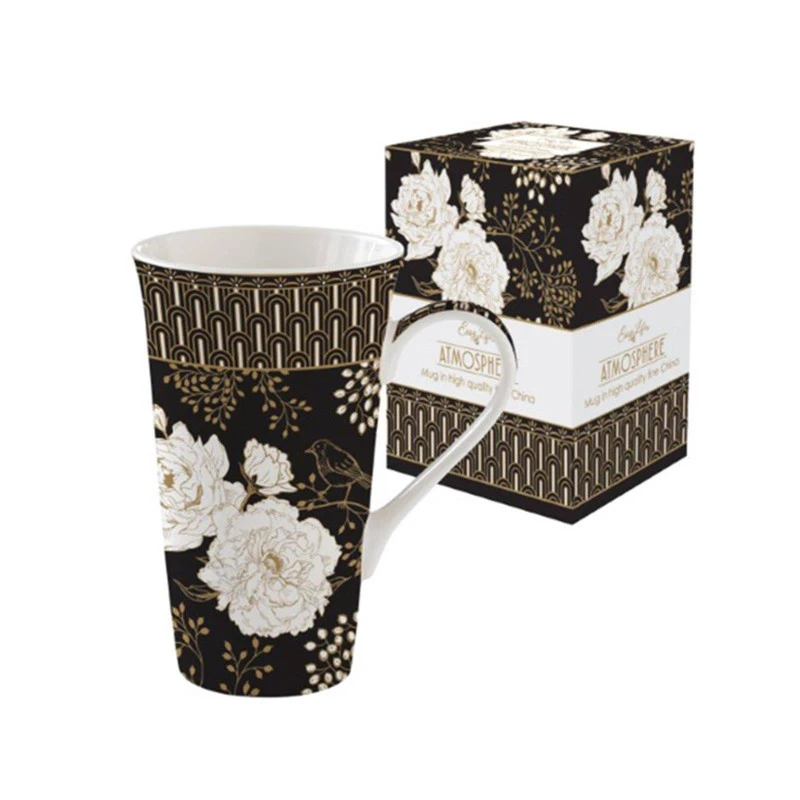 EASY LIFE ART DECO FLOWERS Coffret Mega Mug 60 Cl Porcelaine – Image 4