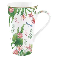 EASY LIFE BOTANIC CHIC Coffret 1 Mégamug 60cl En Porcelaine