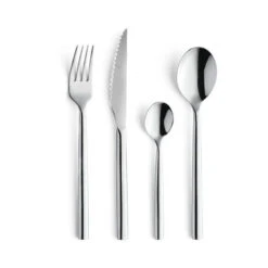 CARLITO Ménagère 24 Pièces Couteaux Steak Coffret Compact Amefa