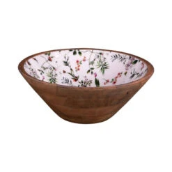 CHAMPETRE Saladier En Manguier Et Intérieur émaillé D30 TABLE PASSION