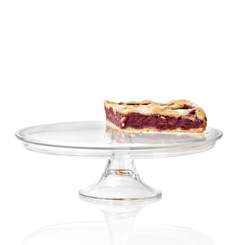 CIAO Plat Tarte Gâteaux Ou Fromage En Verre Sur Pied LEONARDO