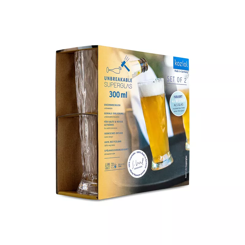Koziol Club N°10 Verre à Bière 300 Ml Polycarbonate Kosiol Set De 2 – Image 6