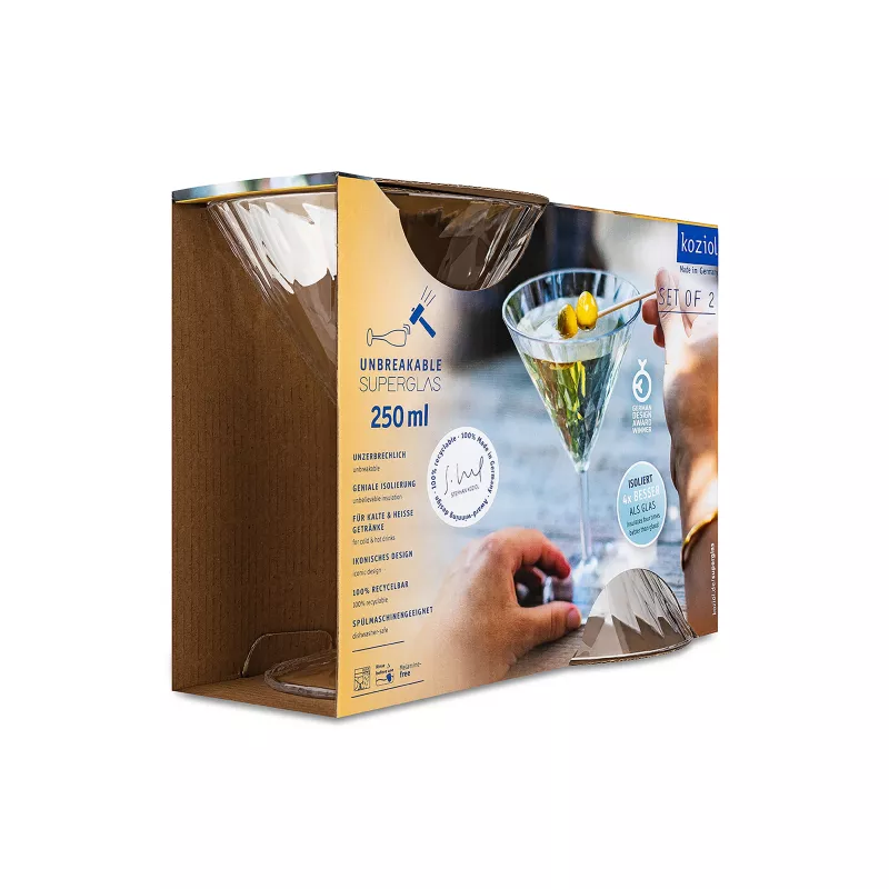Koziol Club N°12 Verre à Cocktail 250 Ml Polycarbonate Kosiol Set De 2 – Image 6