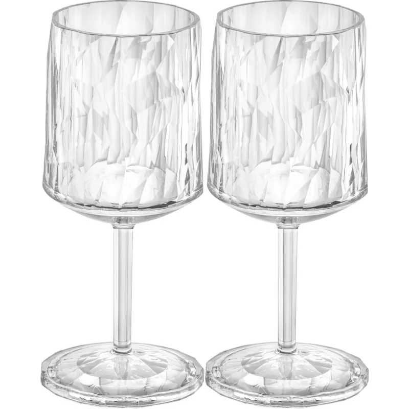 Koziol Club N°9 Verre à Pied 200 Ml Polycarbonate Kosiol Set De 2