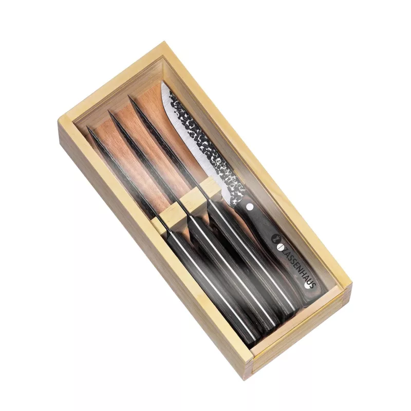 HUNTER Coffret Couteau Ă Steak 11 Cm Lame Lisse Zassenhaus - Les 4