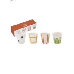 EASY LIFE Coffret De 4 Gobelets à Café 6 Cl Orange