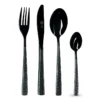 DECO Ménagère 24 Pcs Inox Noir Pozzi Milano