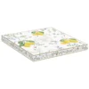 EASY LIFE FLEURS Et CITRONS Plat De Service Ovale En Porcelaine 30X21 Cm