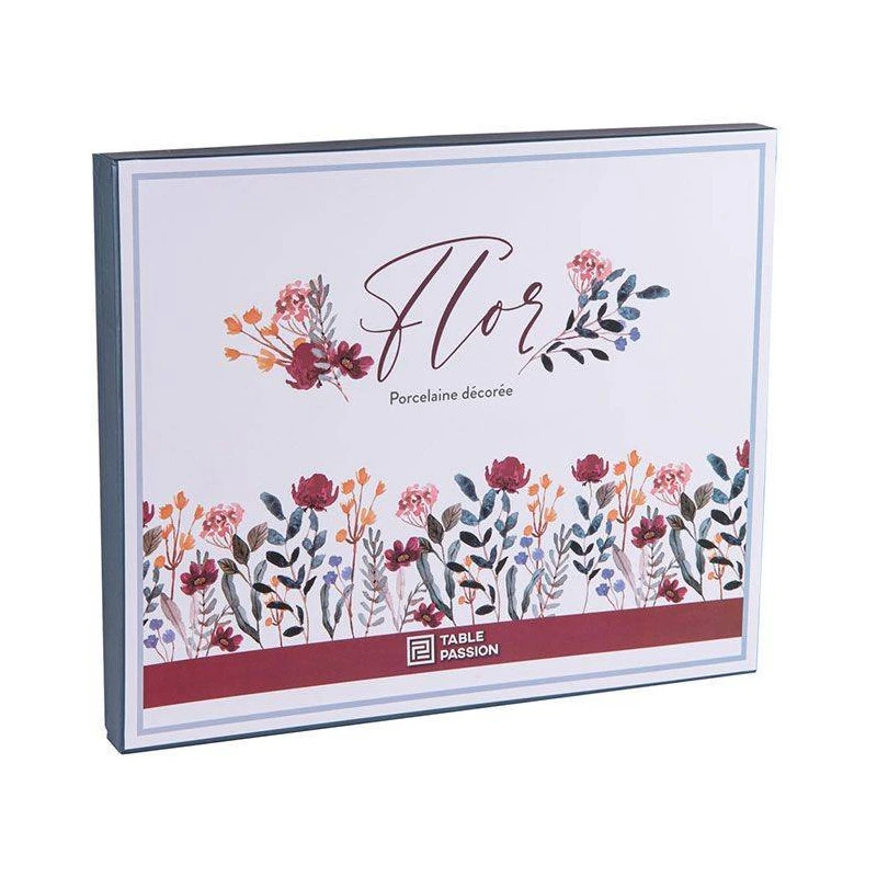 FLOR Plat De Service Tarte Gâteaux D31 Cm Avec Pelle Porcelaine TABLE PASSION – Image 6