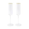 EASY LIFE Flute à Champagne X2 20 Cl Avec Liseret Or