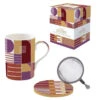 EASY LIFE GEOMETRIC ART Coffret Mug Tisanière Porcelaine 350 Ml EASYLIFE SC