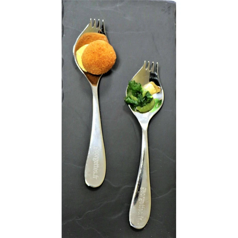 GEORGETTE Standing Demoiselle Fourchette Finition Argent 33 µ – Image 3