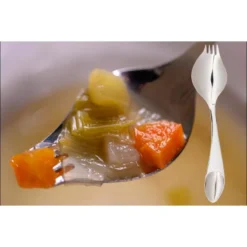 GEORGETTE UNIK Fourchette Cuillère Inox 18/0 Finition Inox Brossé