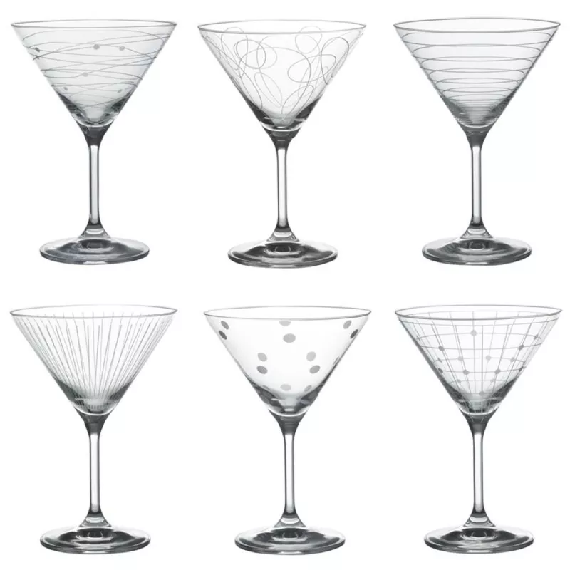 GRAPHIK Verre à Cocktail 29 Cl En Verre Gravé – Image 3
