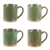 JASPE Coffret Mugs Porcelaine Vert TABLE PASSION 30cl - Les 4