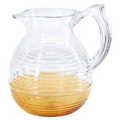 LA CARAFE DELUXE Carafe à Eau En Verre 1.3 L Abricot