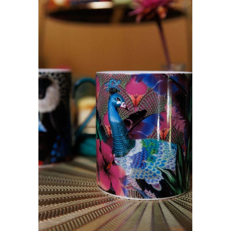 Kitchen Craft MIKASA Et Sarah Arnett Mug En Porcelaine Fine 30 Cl Paon – Image 2