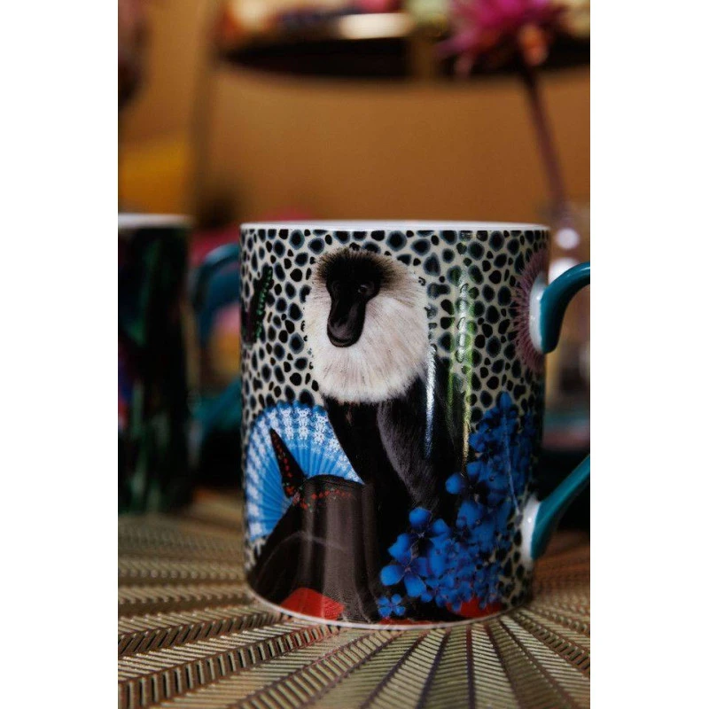 Kitchen Craft MIKASA Et Sarah Arnett Mug En Porcelaine Fine 30 Cl Singe – Image 2