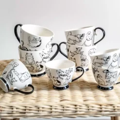 MISTIGRIS Coffret Déjeuner En Porcelaine TABLE PASSION 44cl - Les 2