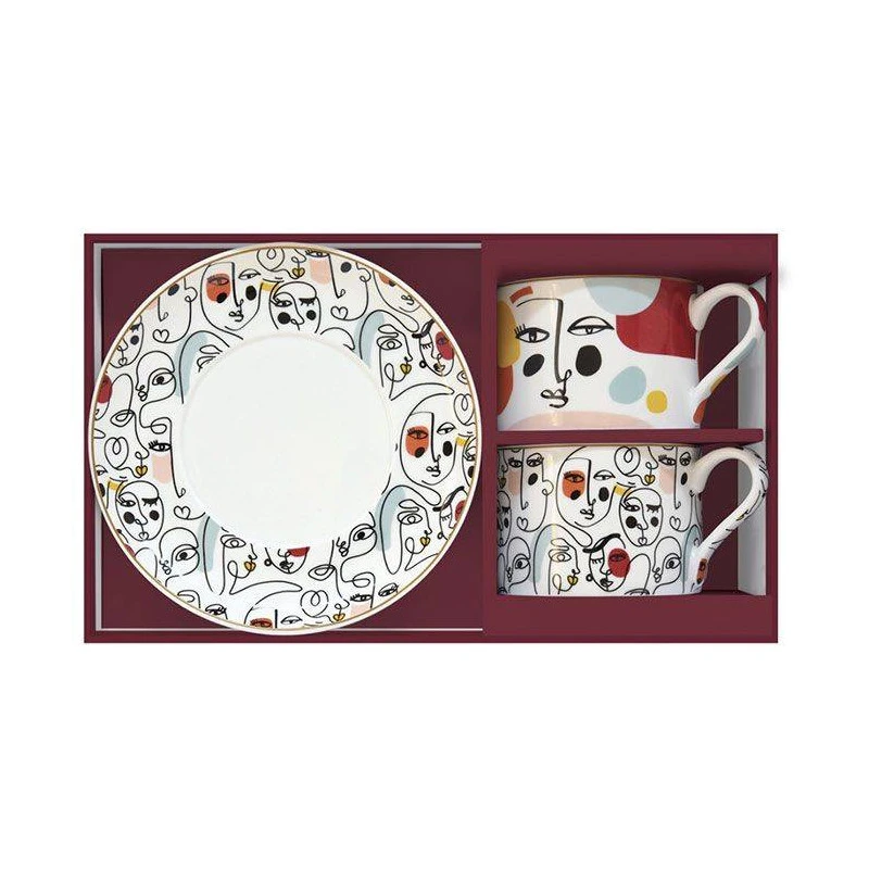 EASY LIFE MODERNISM Coffret Duo Paire Tasse à Déjeuner Porcelaine EASYLIFE – Image 5
