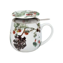 MUG Tasse Tisanière Avec Couvercle Porcelaine Könitz FRUITS 42cl