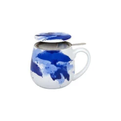 MUG Tasse Tisanière Avec Couvercle Porcelaine Könitz SEEING BLUE
