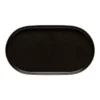 NOTOS Plat Ovale En Grès 37 Cm Noire COSTA NOVA