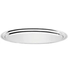 Plat Ovale Inox Service Et Plateau Fruits De Mer - 70 X 32 Cm ARTAME