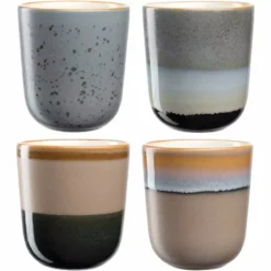 ROMA Set De 4 Mug En Céramique 330 Ml Leonardo