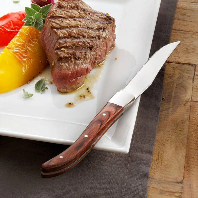 ROYAL STEAK Bois Coffret De 4 Couteaux Amefa – Image 11