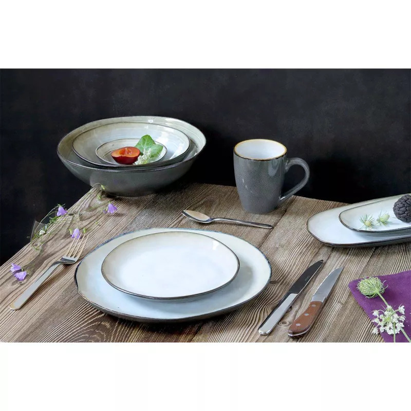 SHADOW NACRE Saladier En Grès Réactif émaillé Médard De NOBLAT D24 – Image 12