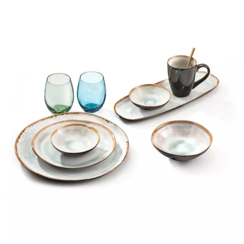 SHADOW NACRE Saladier En Grès Réactif émaillé Médard De NOBLAT D24 – Image 16