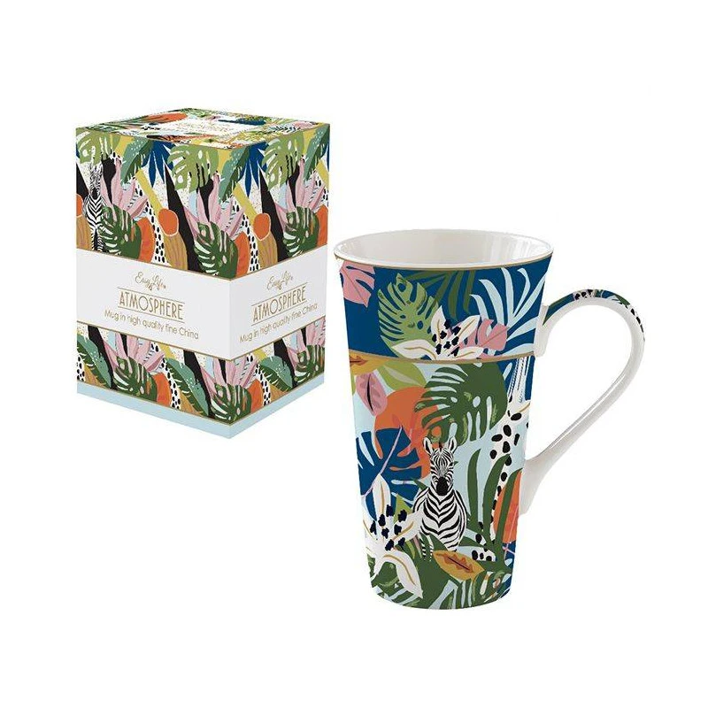 EASY LIFE TROPICAL VIBES Coffret Mega Mug 60 Cl Porcelaine – Image 2