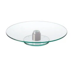 TURN Plat Tournant à Gâteaux Ou Fromage En Verre Sur Pied LEONARDO