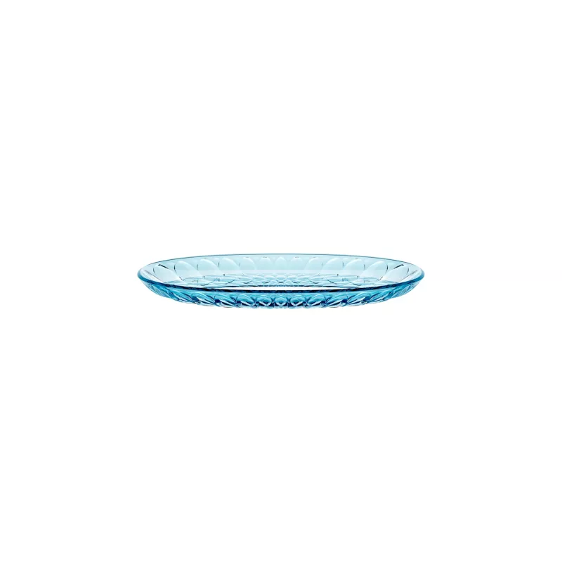 VANITY Petit Plateau Ovale 32X19.5 Cm GUZZINI Bleu Mer – Image 4