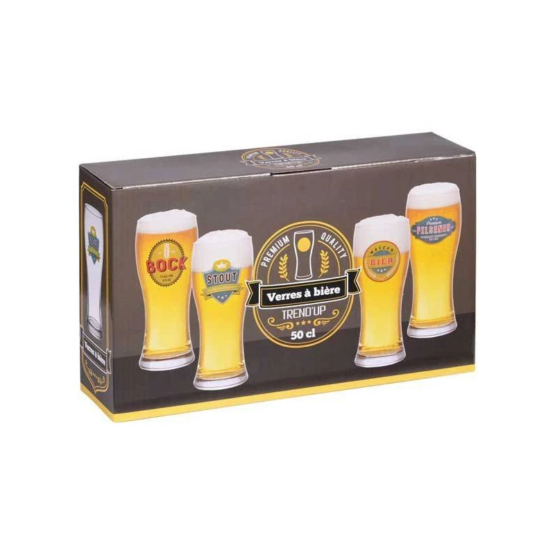 Verre Chope à Bière De 50 Cl Coffret De 4 – Image 4