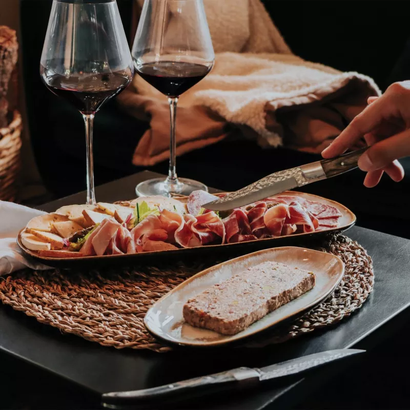 VOLCANO Coffret En Bois Palette De 4 Couteaux à Steak En Acier LOU LAGUIOLE – Image 8