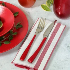 ZEPHYR Soie Ménagère Coffret De 24 Couverts AMEFA Rouge